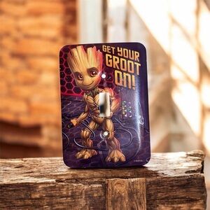 Marvel Guardians of the Galaxy Groot Light Switch Cover - Purple